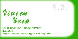 vivien wesp business card